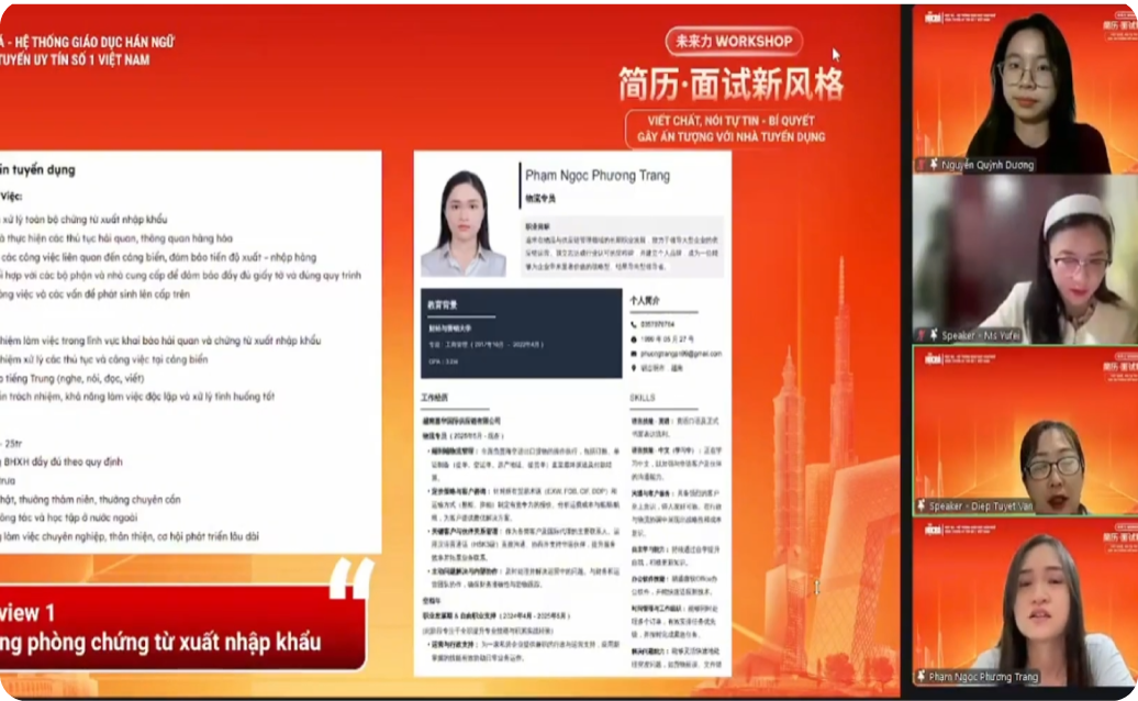 Bí quyết chinh phục nhà tuyển dụng - WORKSHOP HỌC BÁ